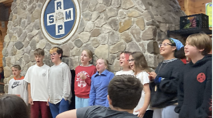 7th Graders performing at Camp Merrowvista