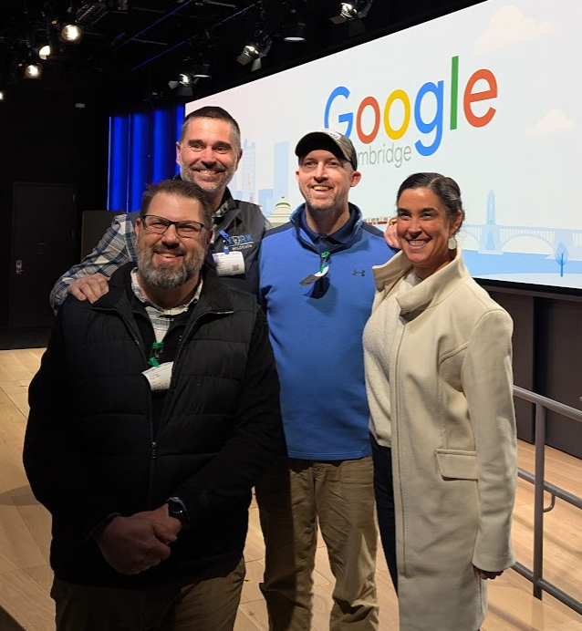 Eric Lawson and Ellen Kaschuluk visit Google Cambridge Offices