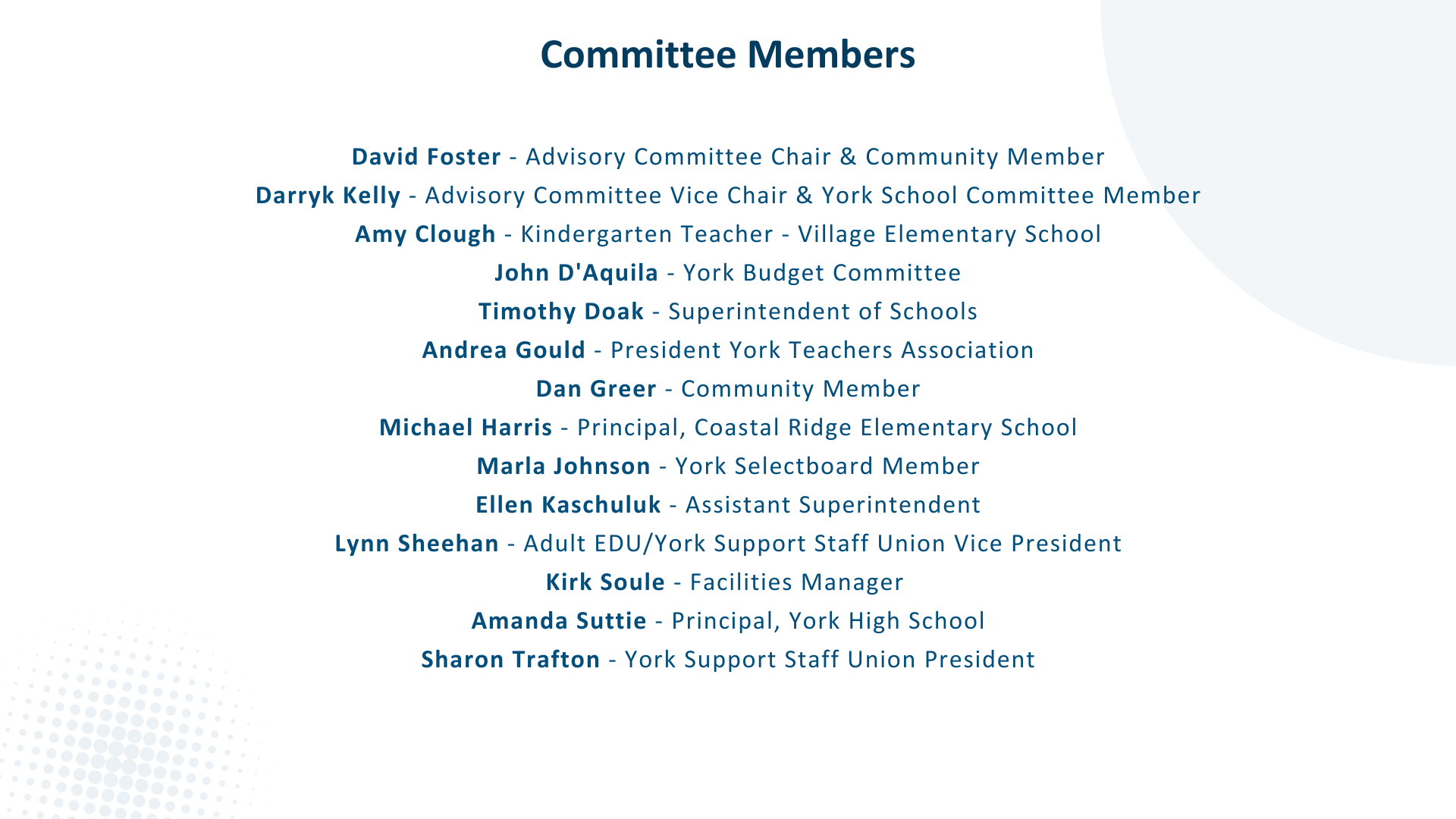 Committee Members