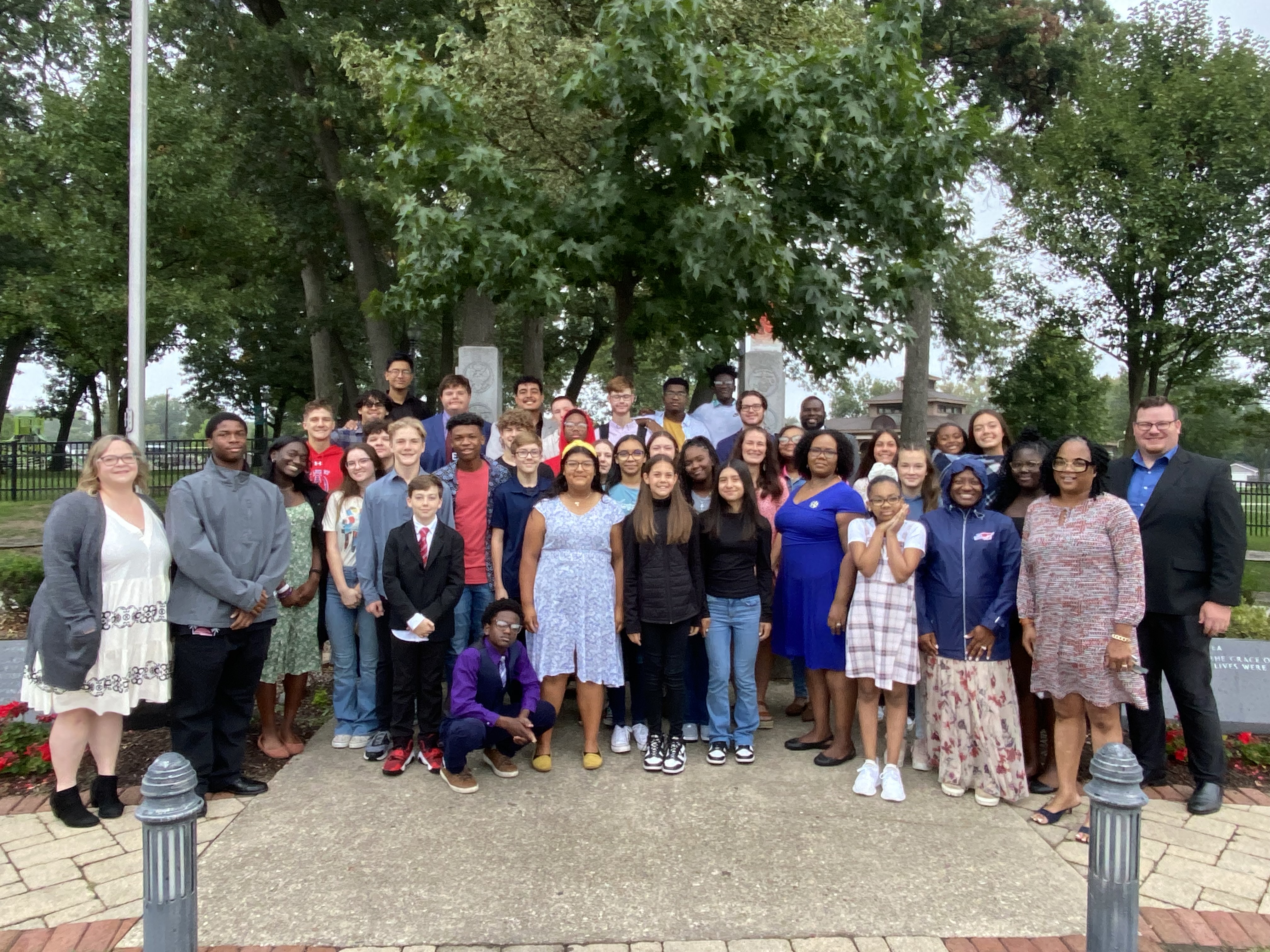 students standing at see you at the pole