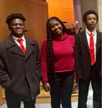 students in choir