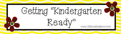 Getting kindergarten reday