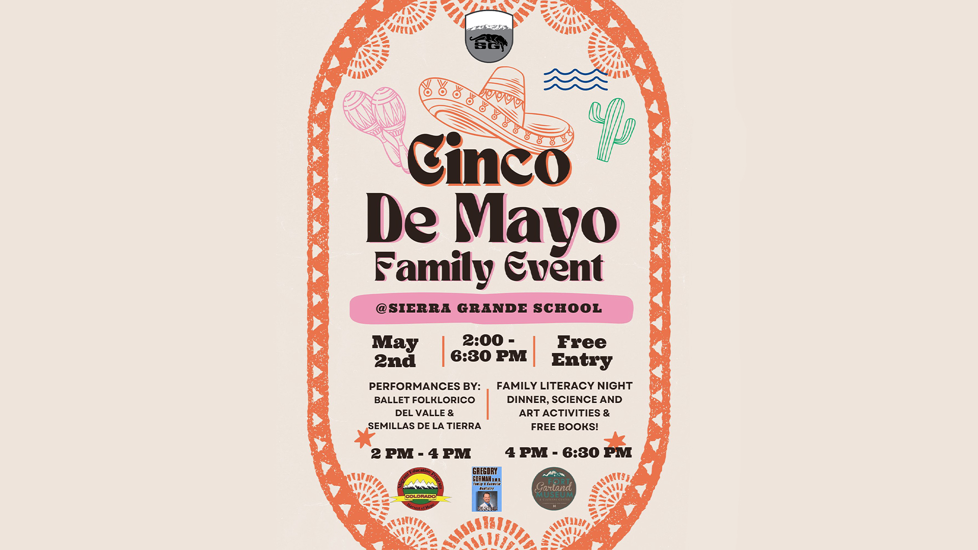 Cinco de Mayo Family Event Flyer
