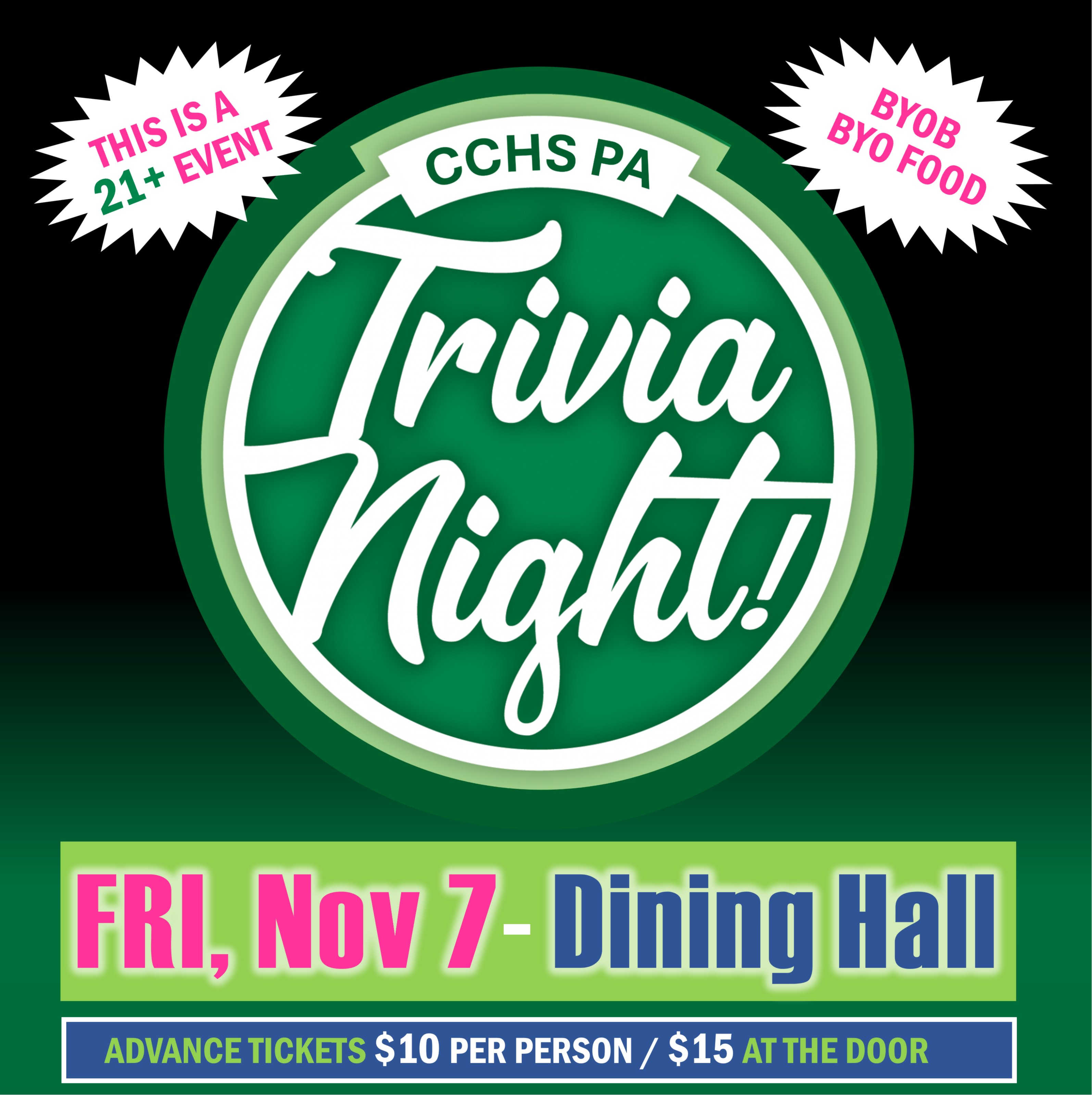 parents association camden catholic quizzo night