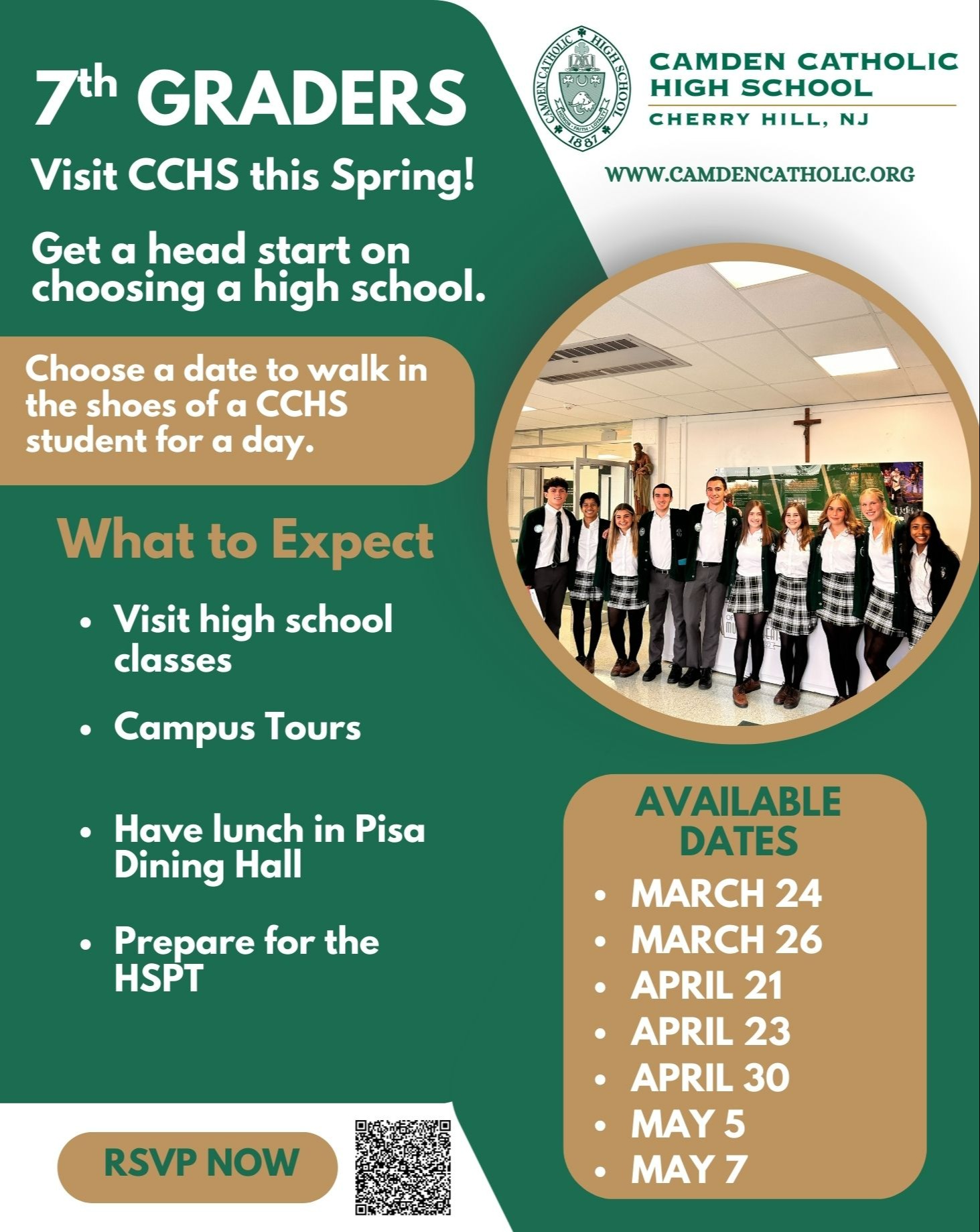 camden catholic7th grade days 2026