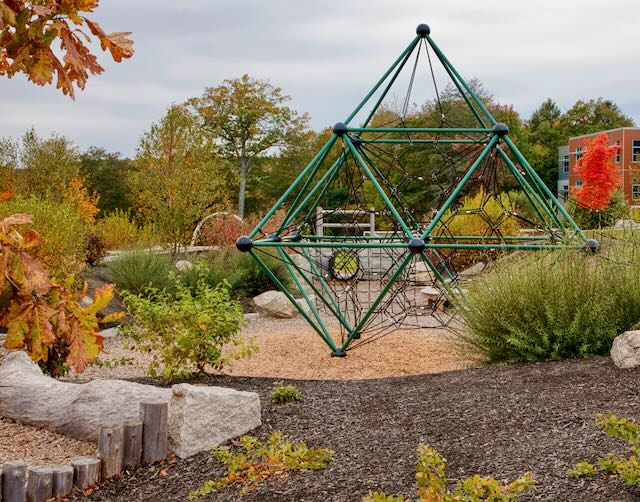 A sculpture for inspired play, Camden Rockport Middle School