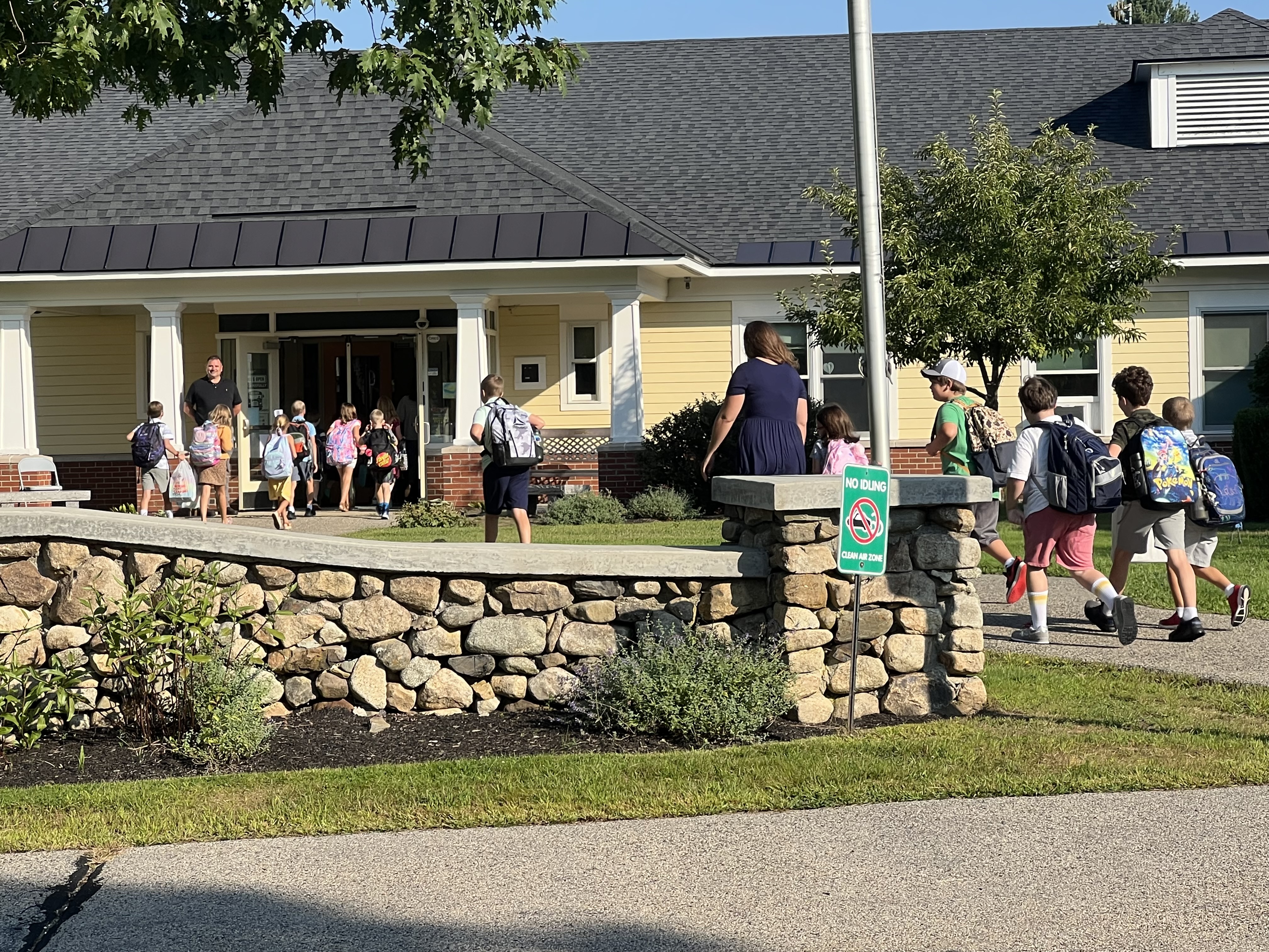 Coastal Ridge welcomes children on its first day of school. 