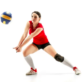 girl playing volleyball