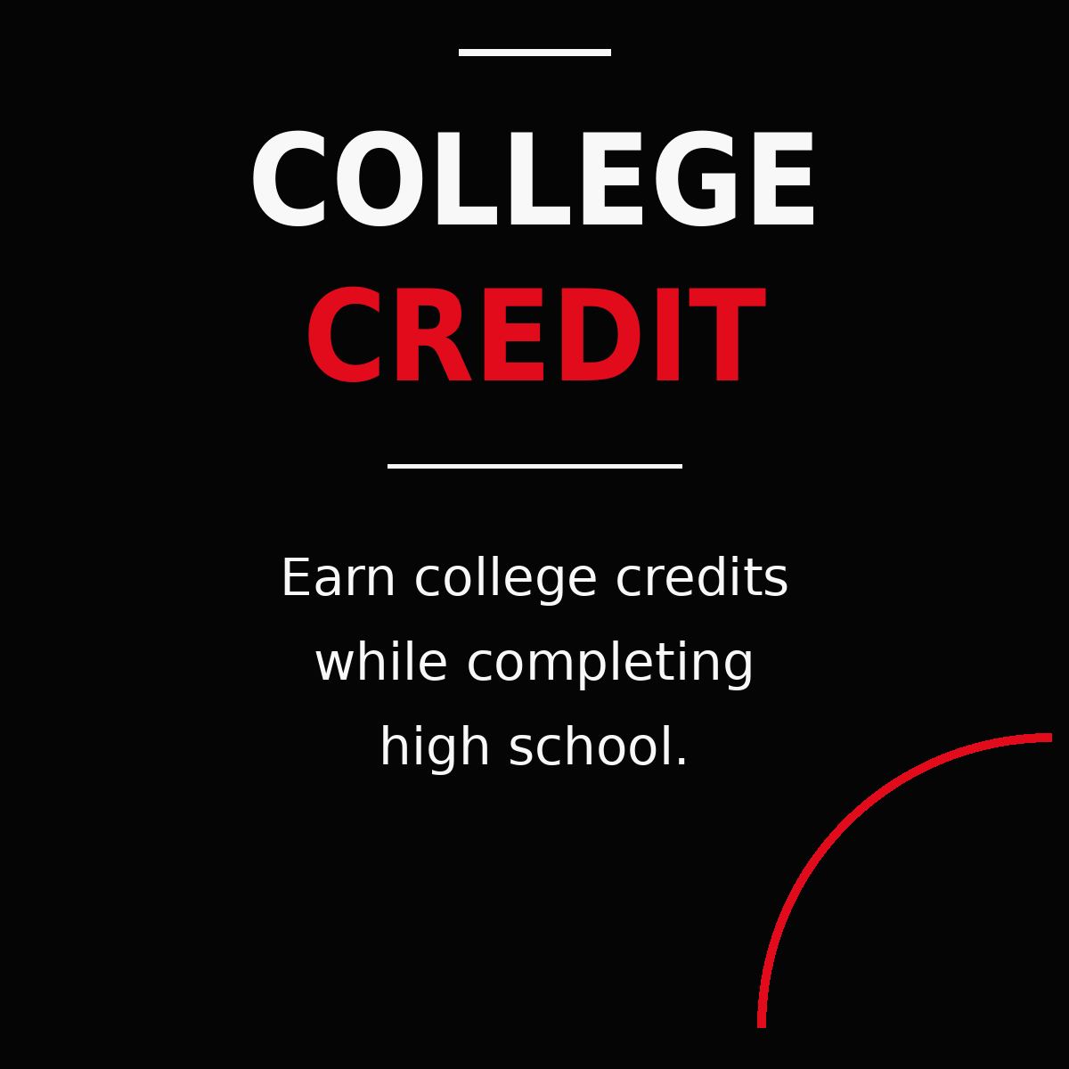 College credit