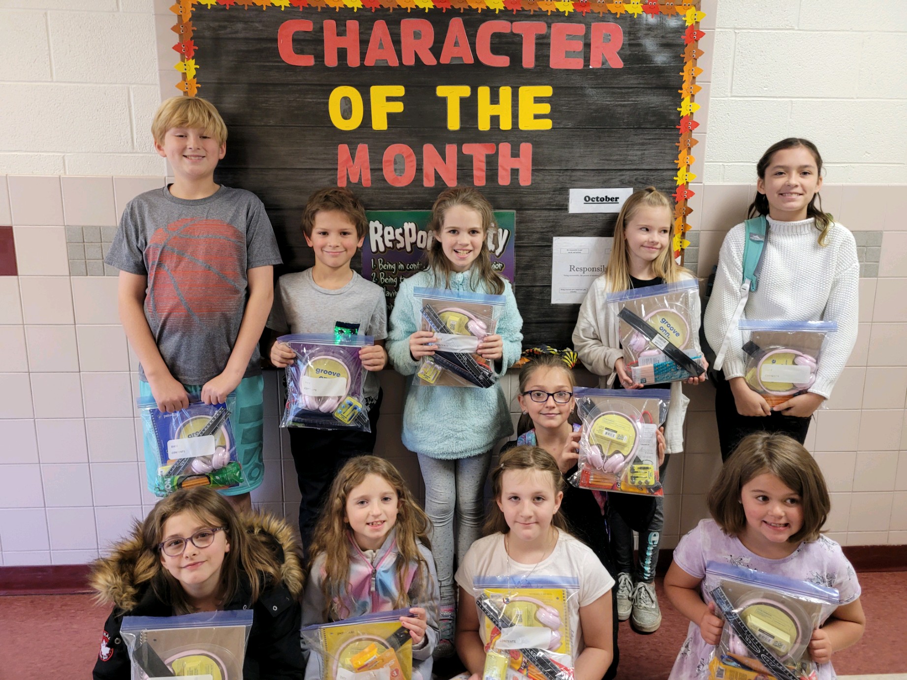September Character Education Winners for "Caring"