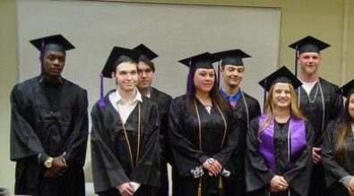 Adult Education graduates posing for photo