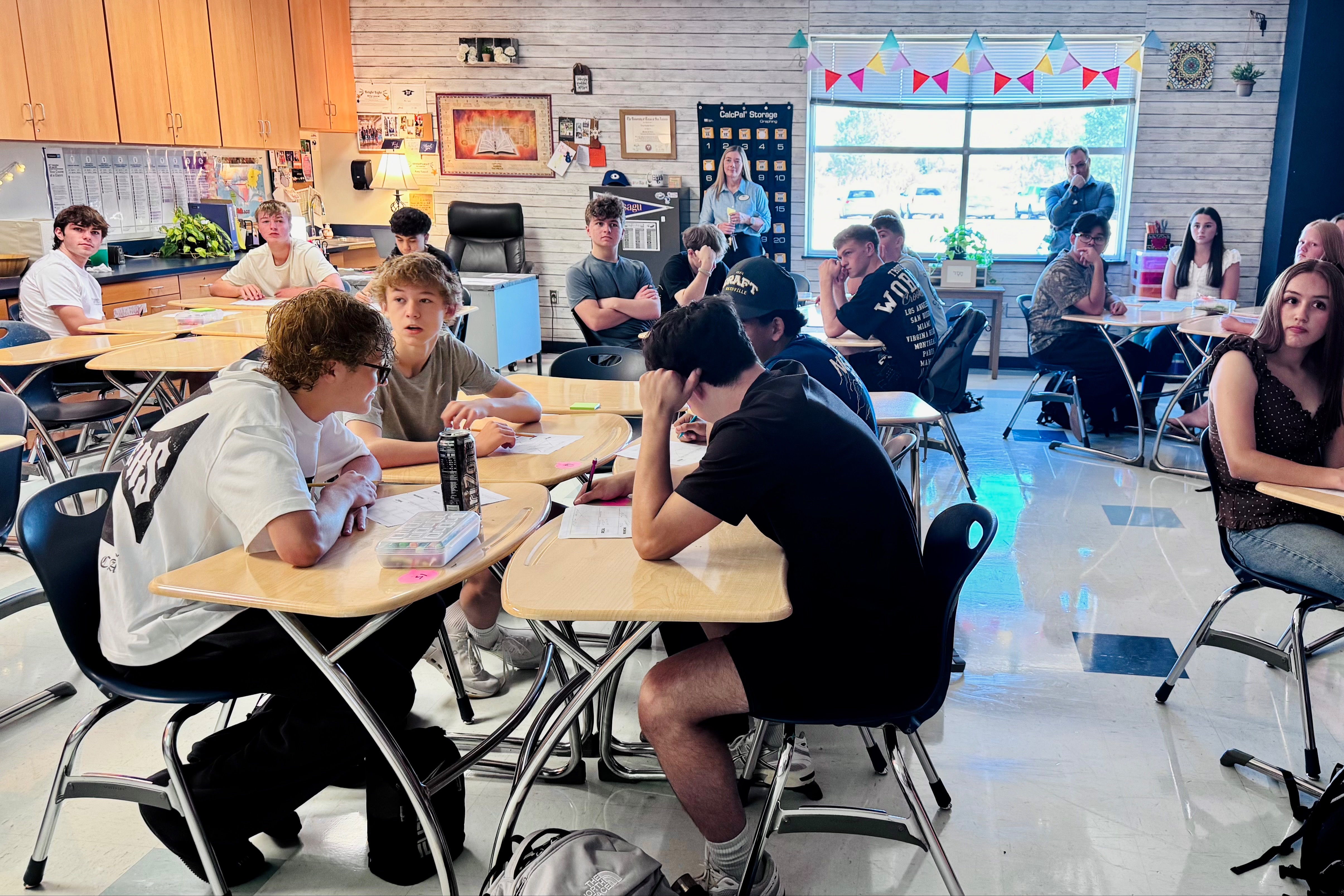 High school classroom 
