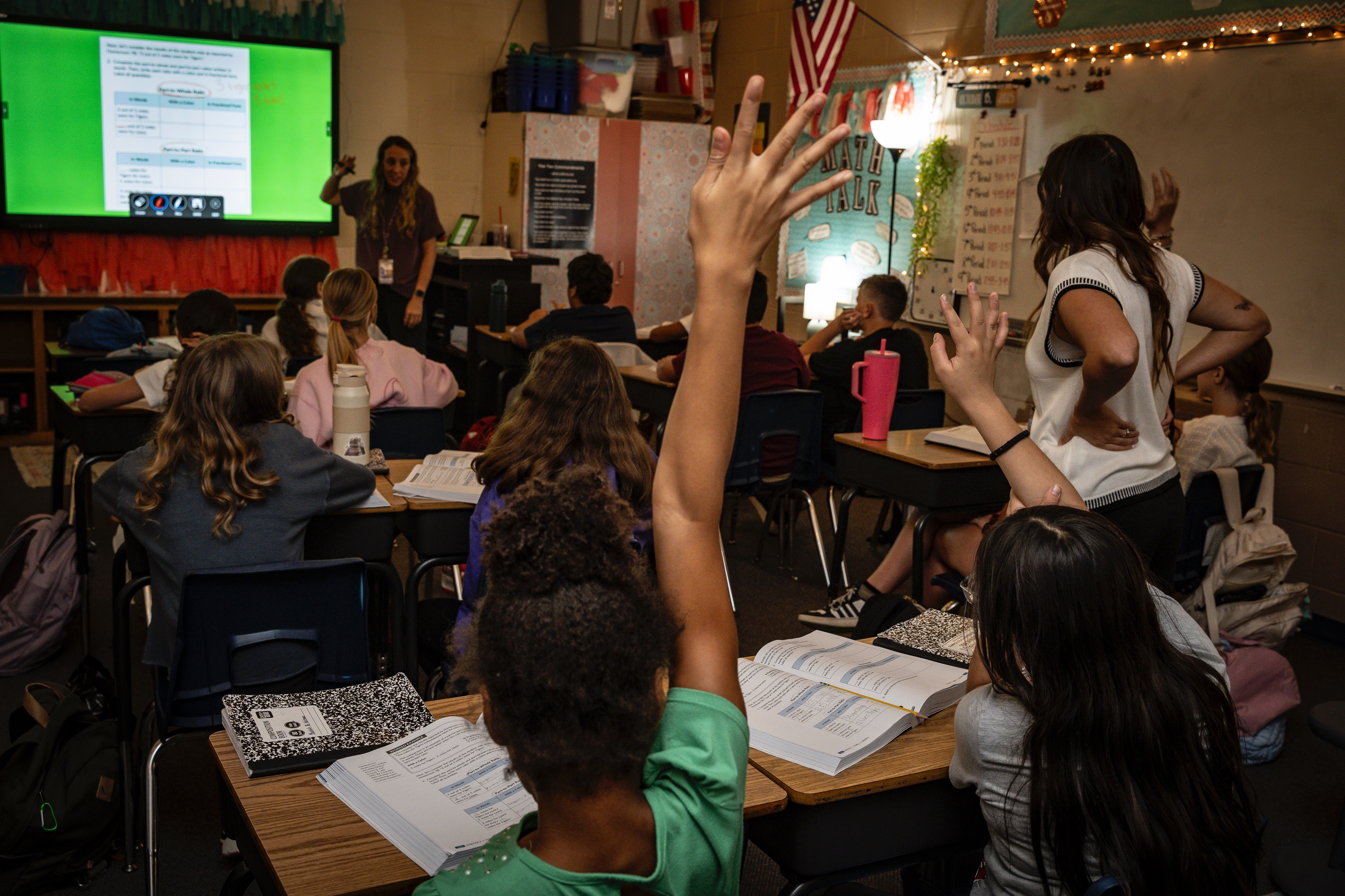 Middle school classroom