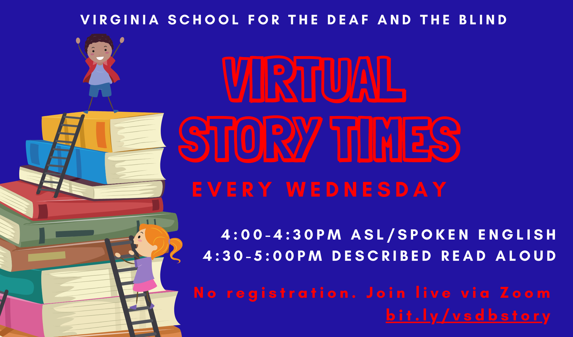 flyer for weekly storytime