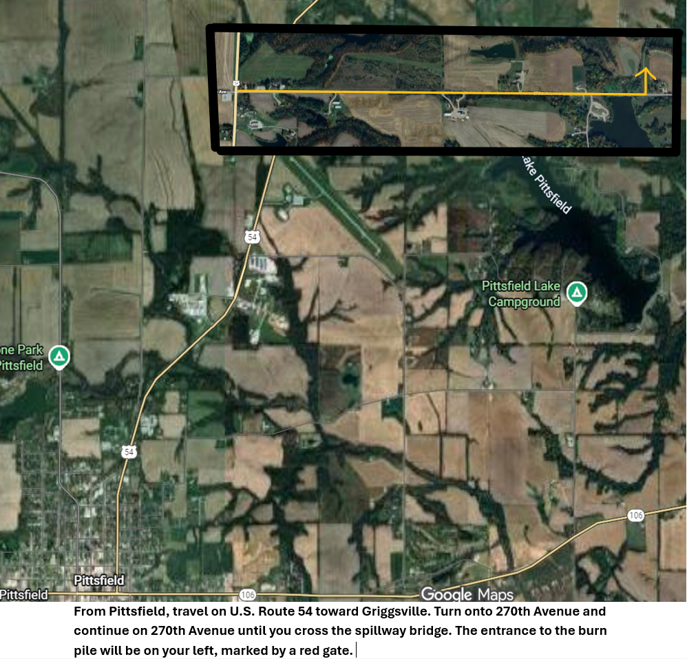 burn pile map directions