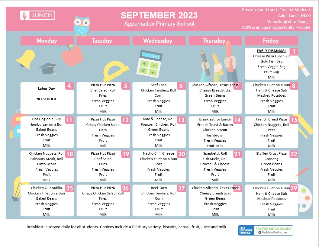 lunch-menu-appomattox-primary-school