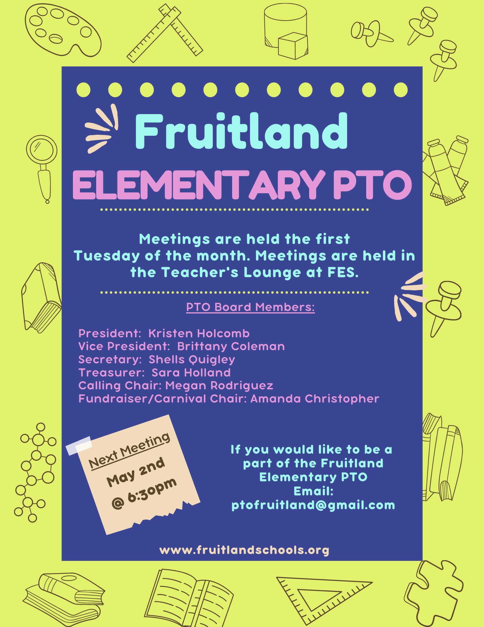 Fruitland Elementary PTO Fruitland Elementary School