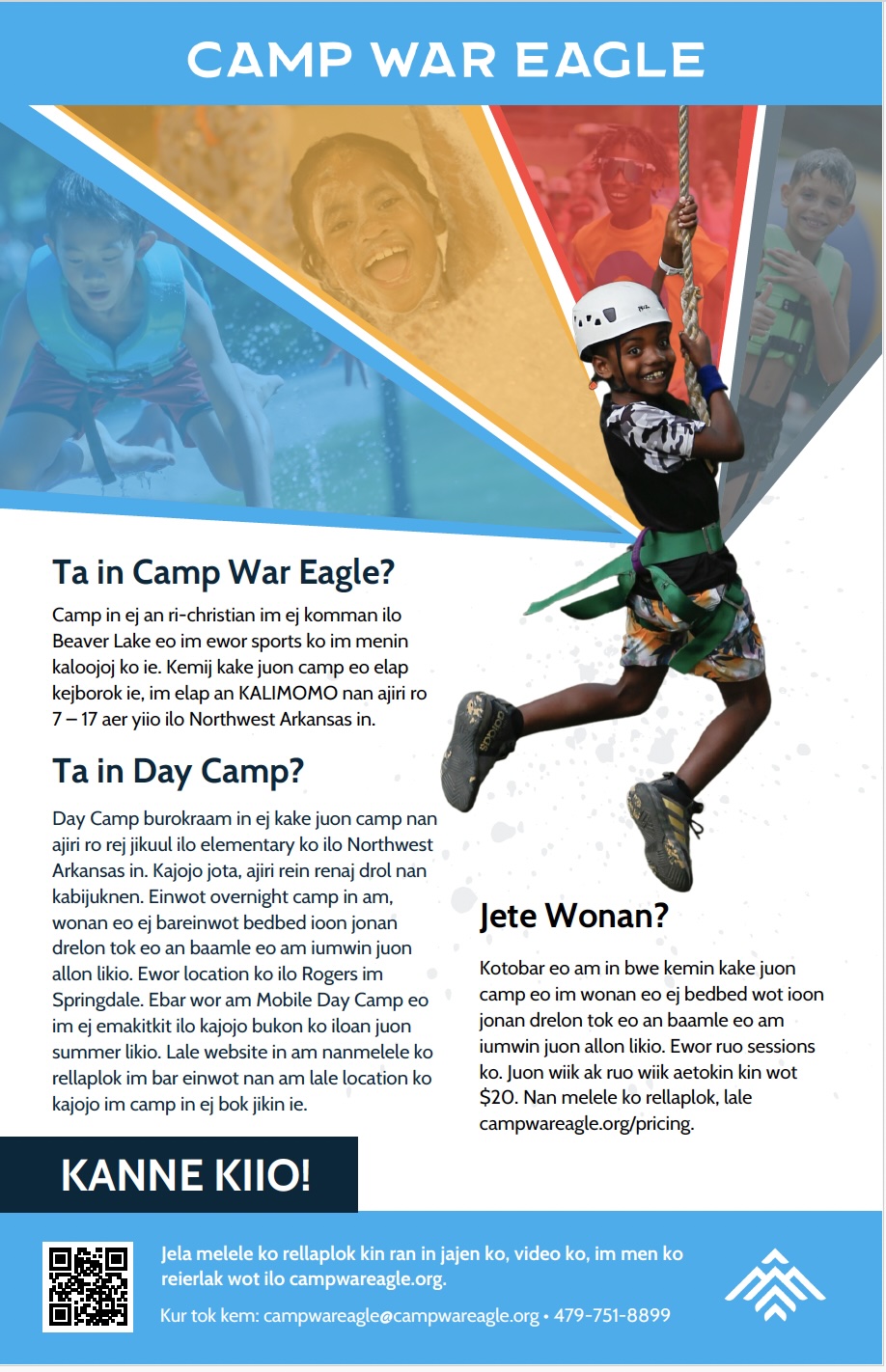 Marshallese Camp War Eagle Flyer 