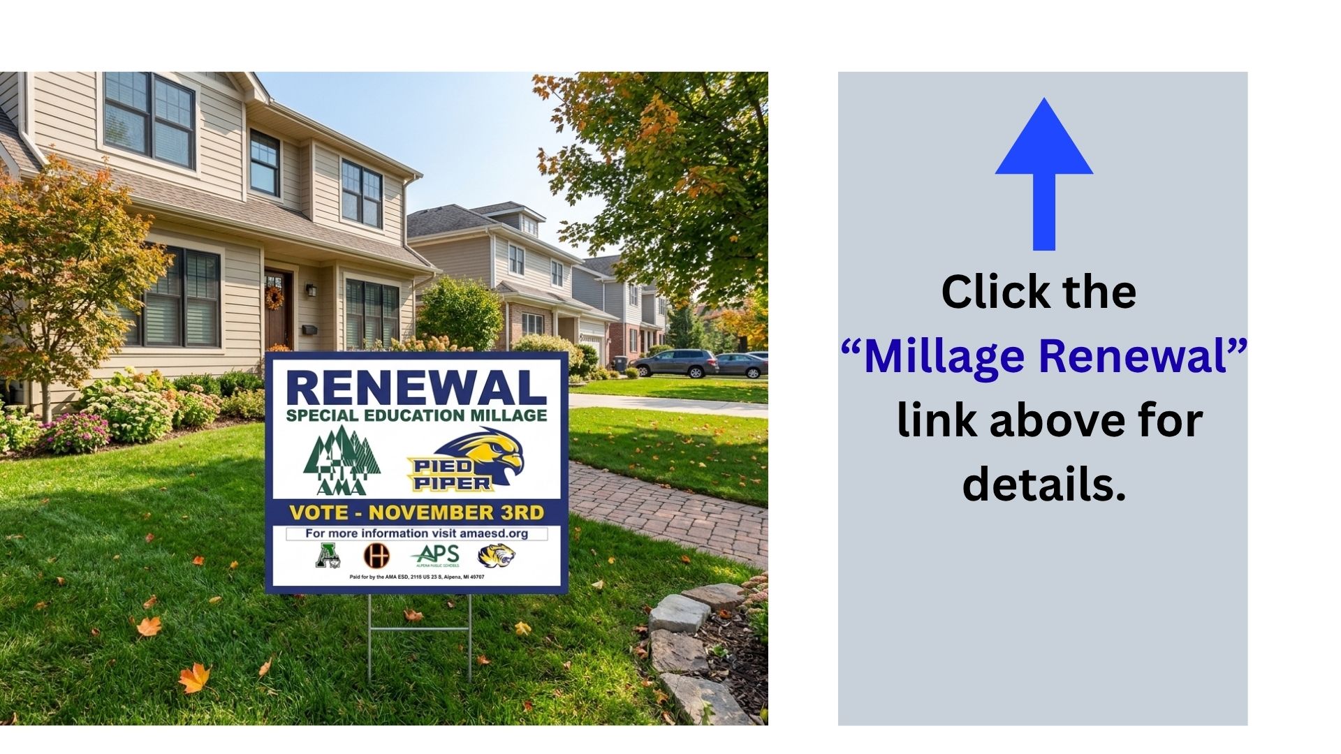 AMA Yard Sign For November 3 Election