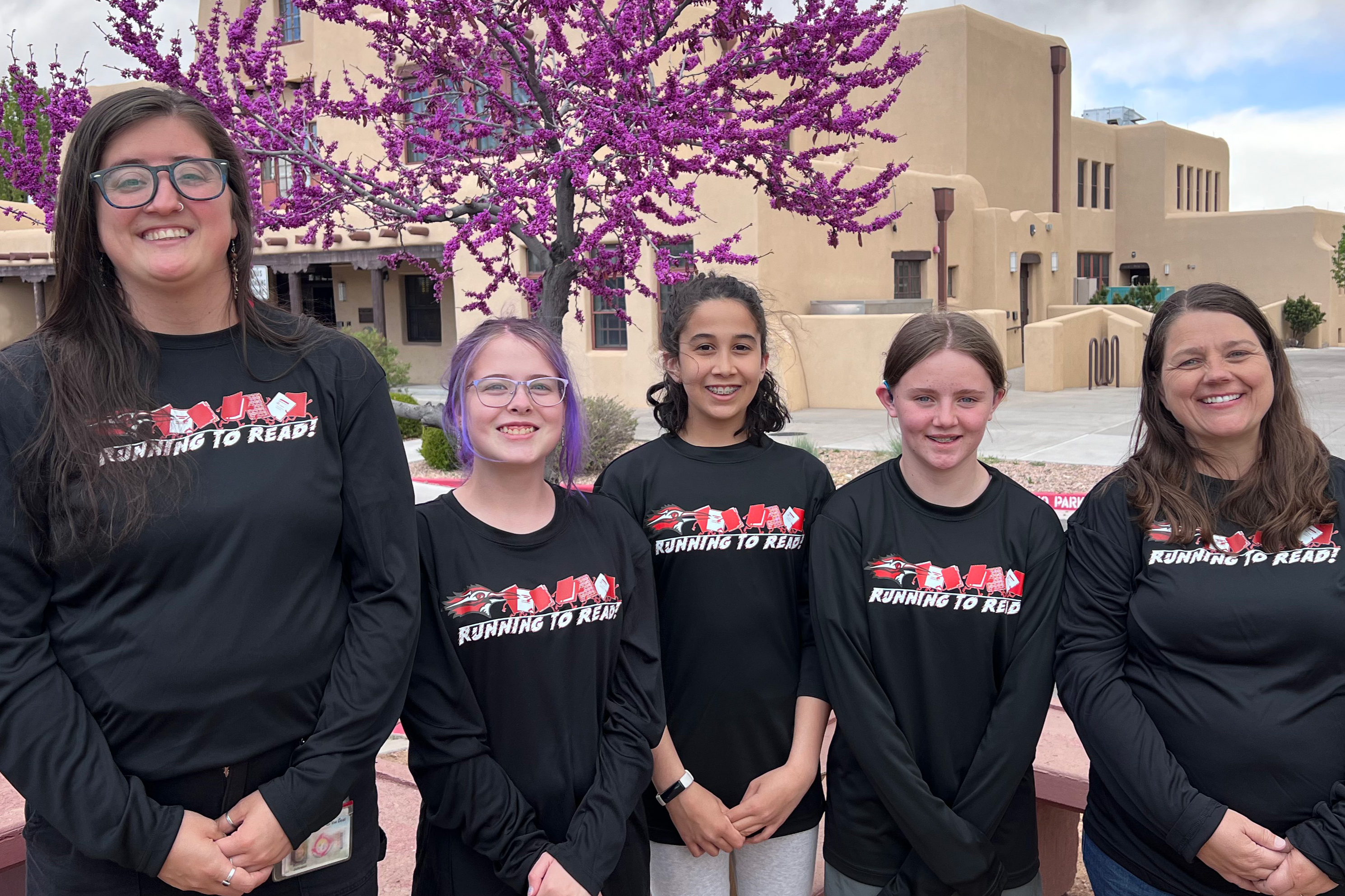 2023-2024 Battle of the Books Bison Team with coaches