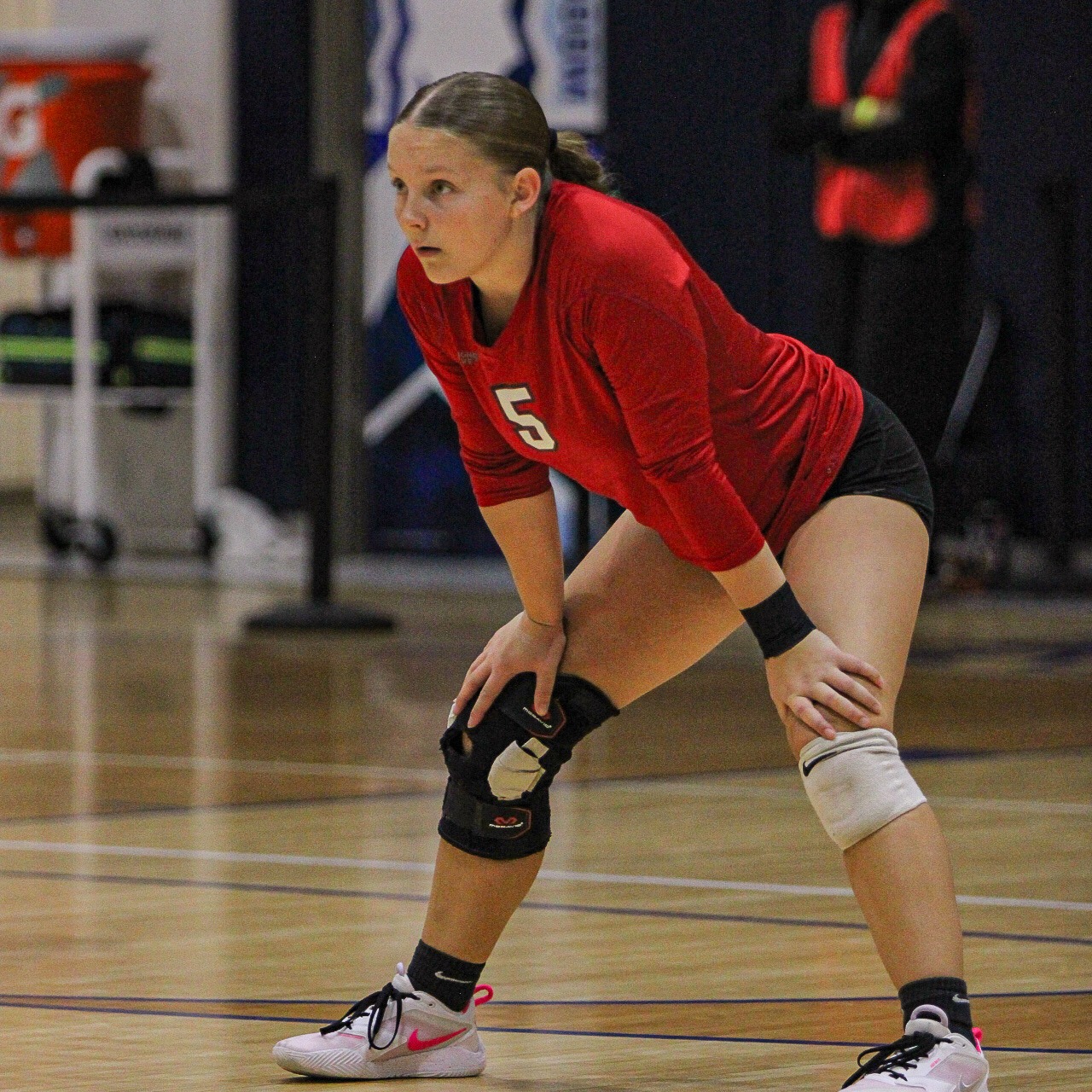 sirrah playing volleyball