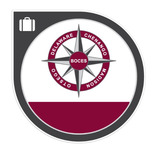 BOCES logo with compass-like redesign