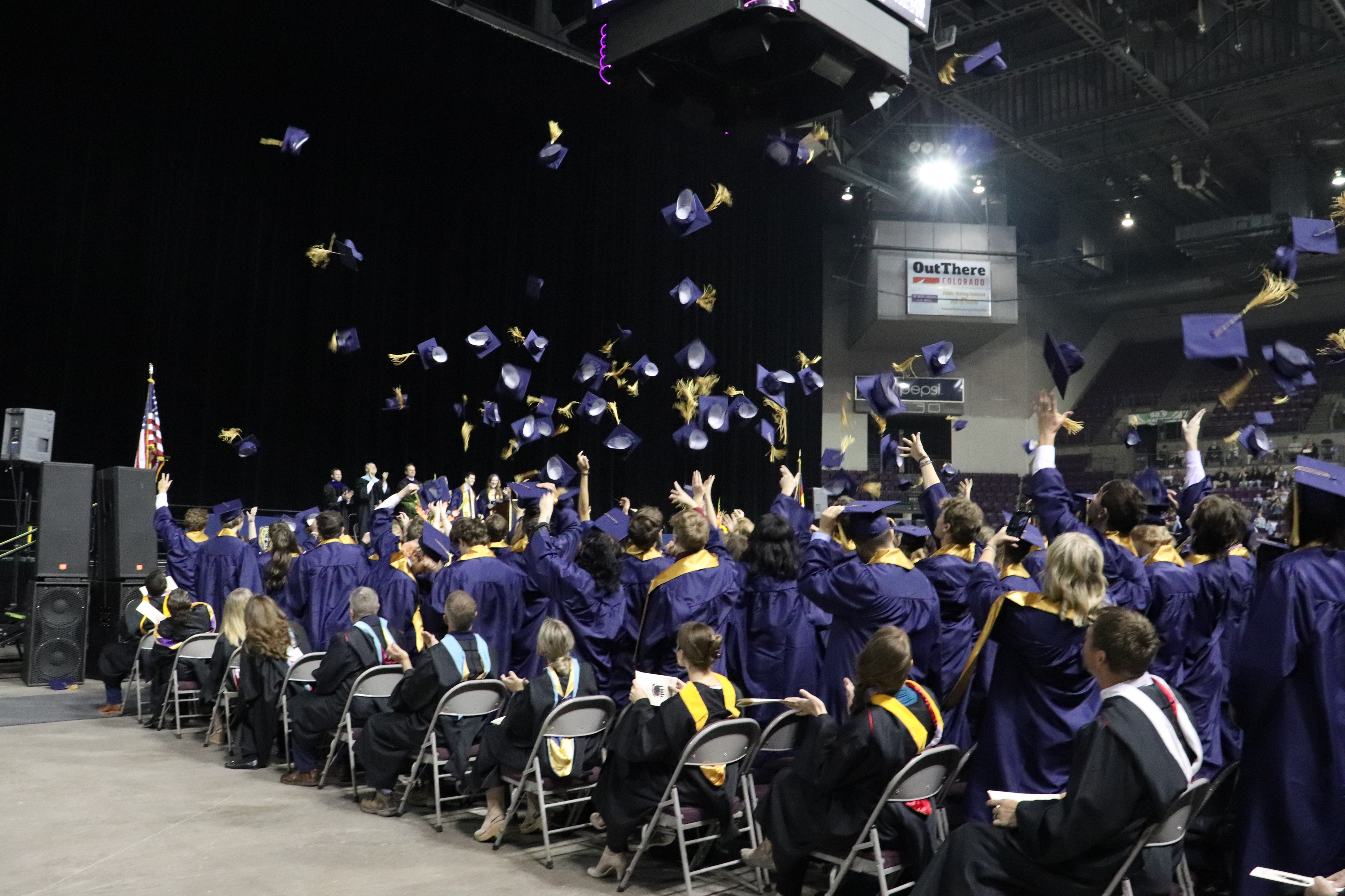 PRHS students throw their grad caps