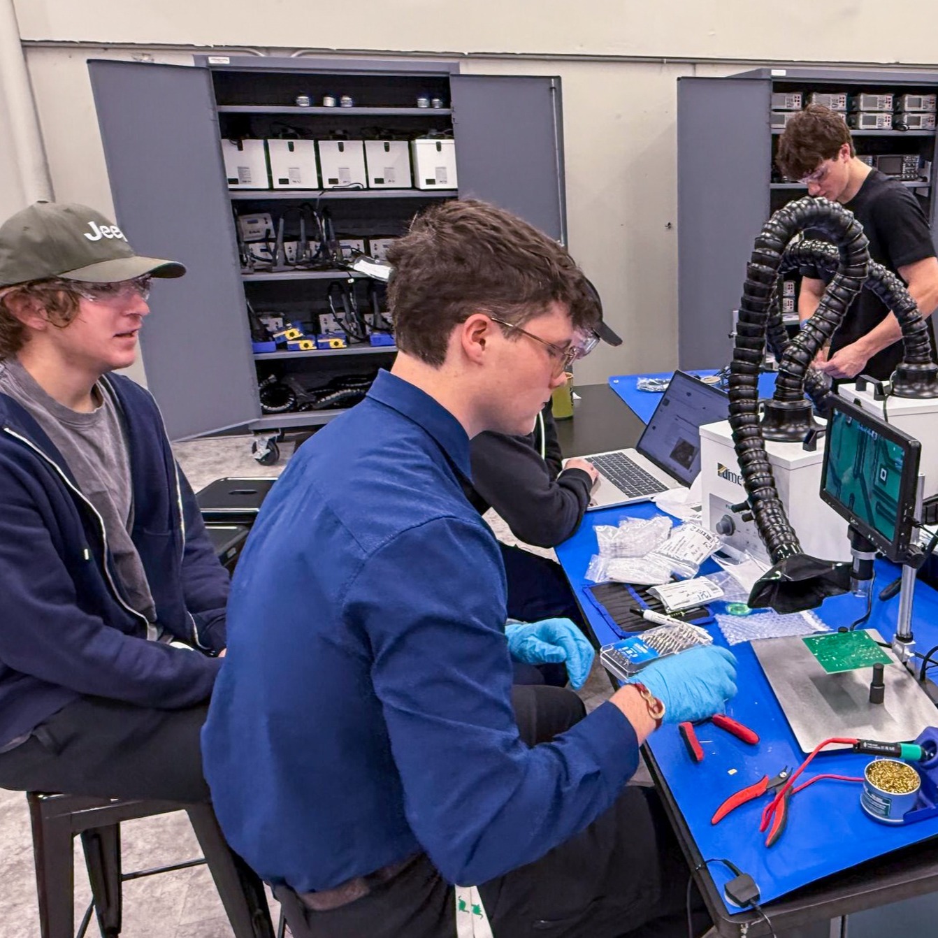 D38 students in Colorado’s first high school Electronics Engineering and Manufacturing course 