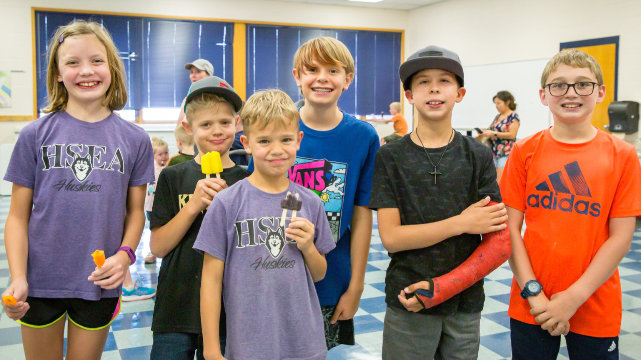 HSEA students posing for a picture