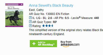 Anna Sewell's Black Beauty.