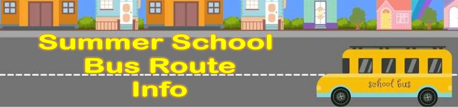 Summer school bus routes