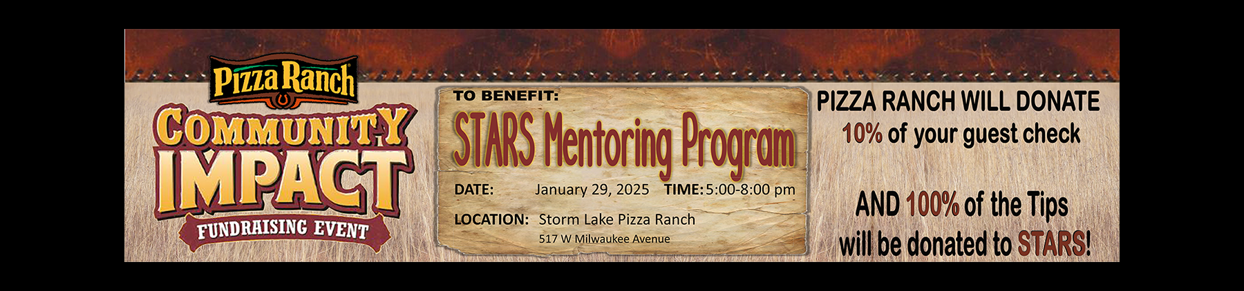 STARS Comm Impact Pizza Ranch Jan 29, 2025