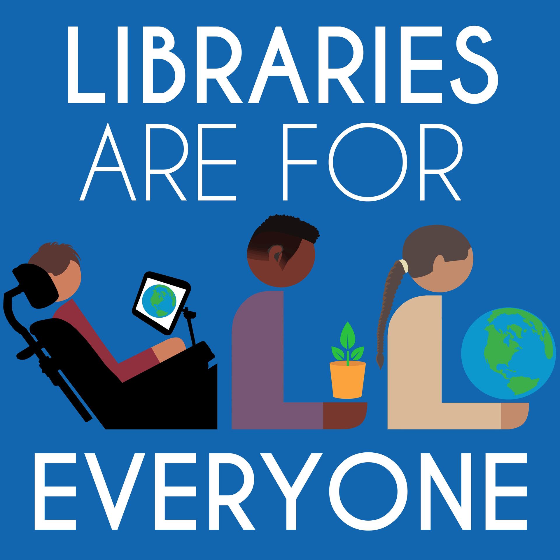 libraries are for everyone clipart