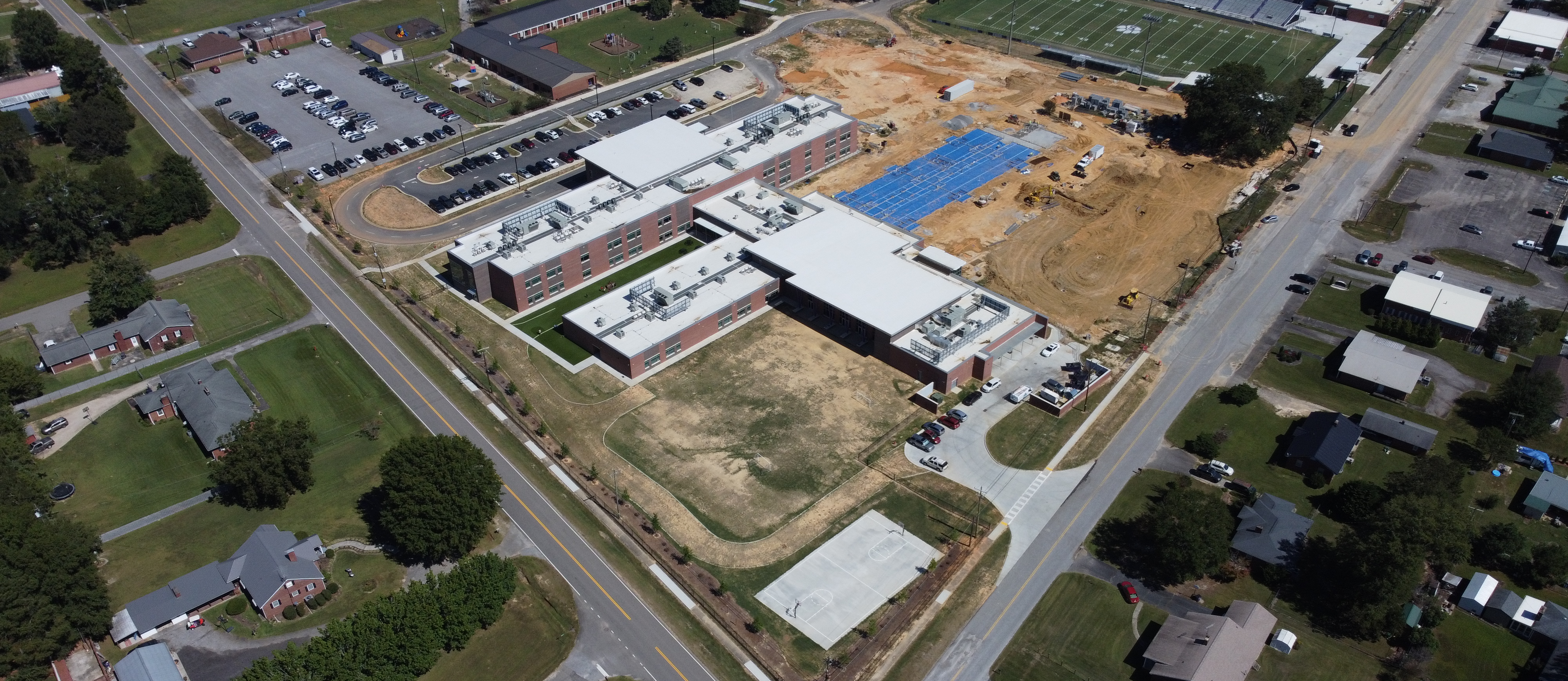 Saluda Elementary aerial view image