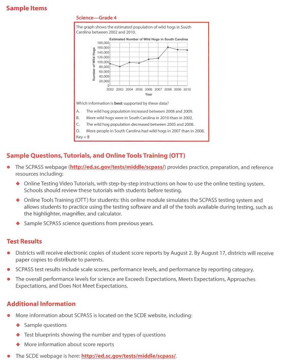 SC READY & SCPASS Assessments brochure info