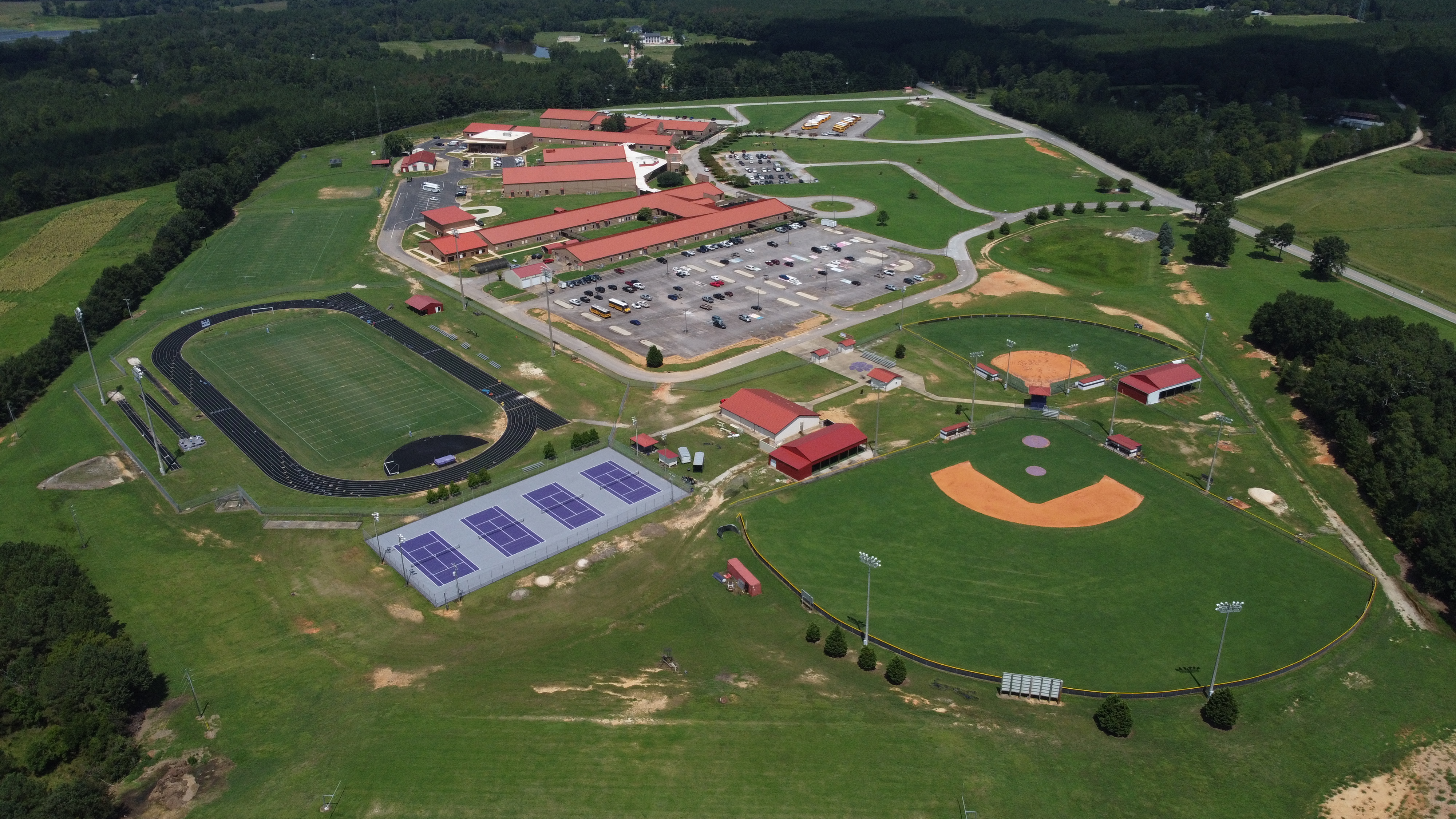 aerial view of complex image