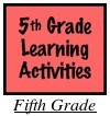 5th Grade Learning Activities