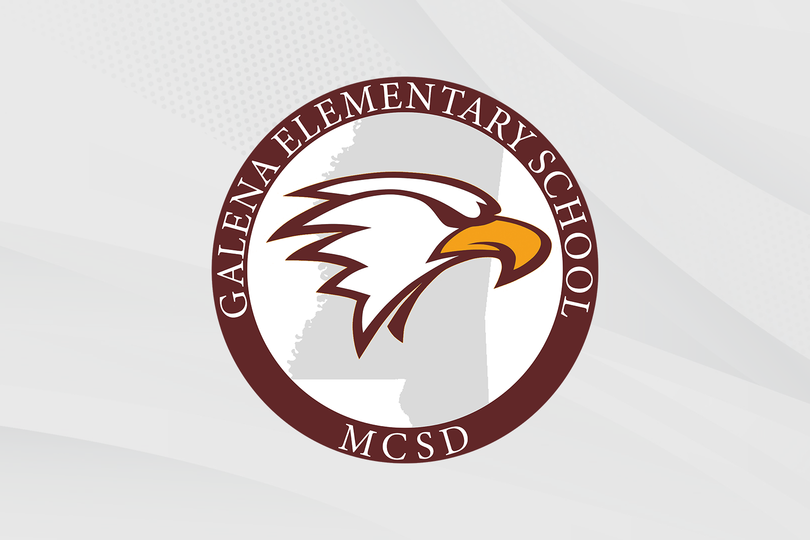 Logo with eagle head and Galena Elementary School