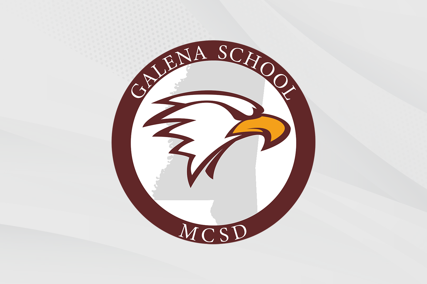 Logo with eagle head and Galena Elementary School