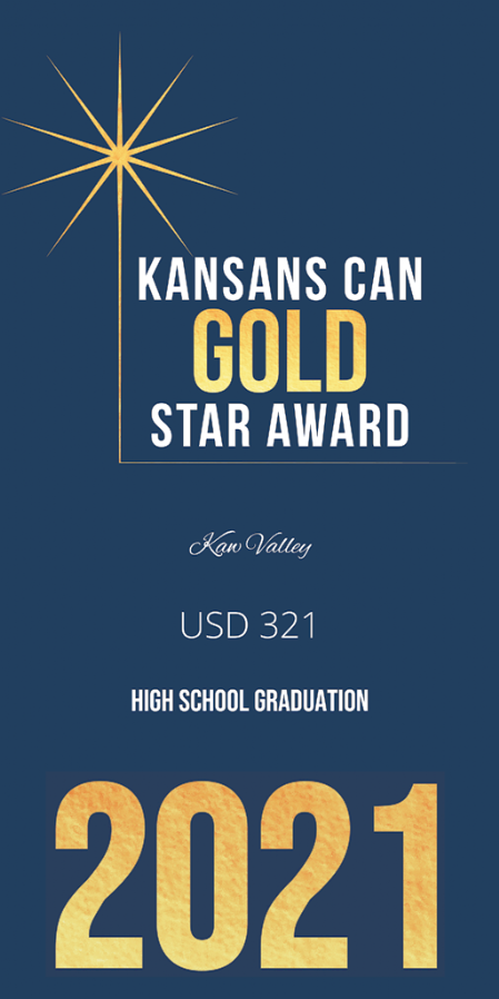 Kansans Can Gold Star Awards Ken Valley USD 321 High school Graduation 2021