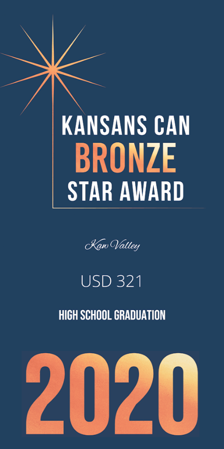 Kansans Can Gold Star Awards Ken Valley USD 321 High school Graduation 2020