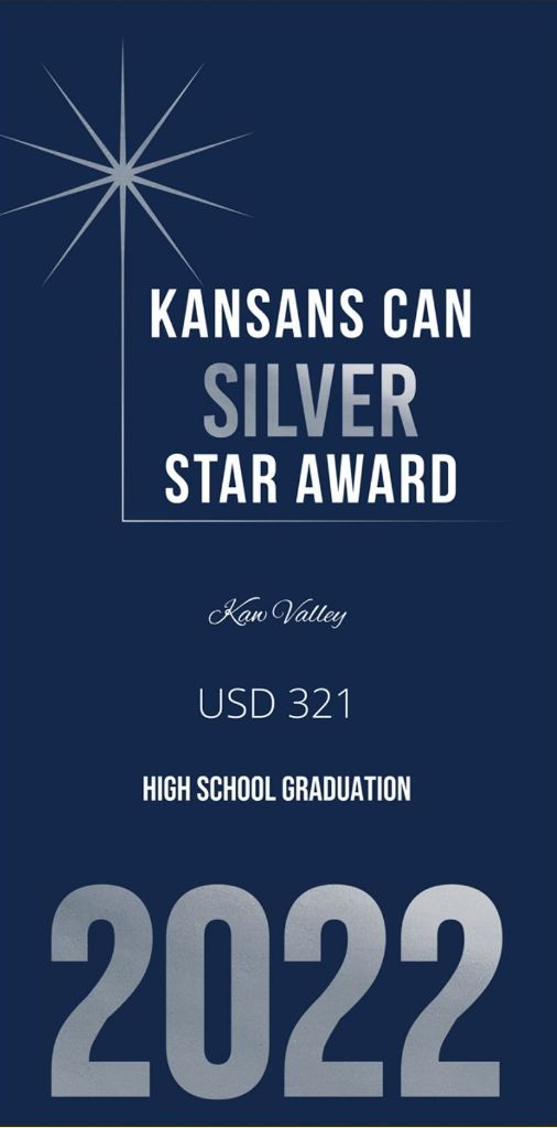 Kansans Can Silver Star Awards Ken Valley USD 321 High school Graduation 2022