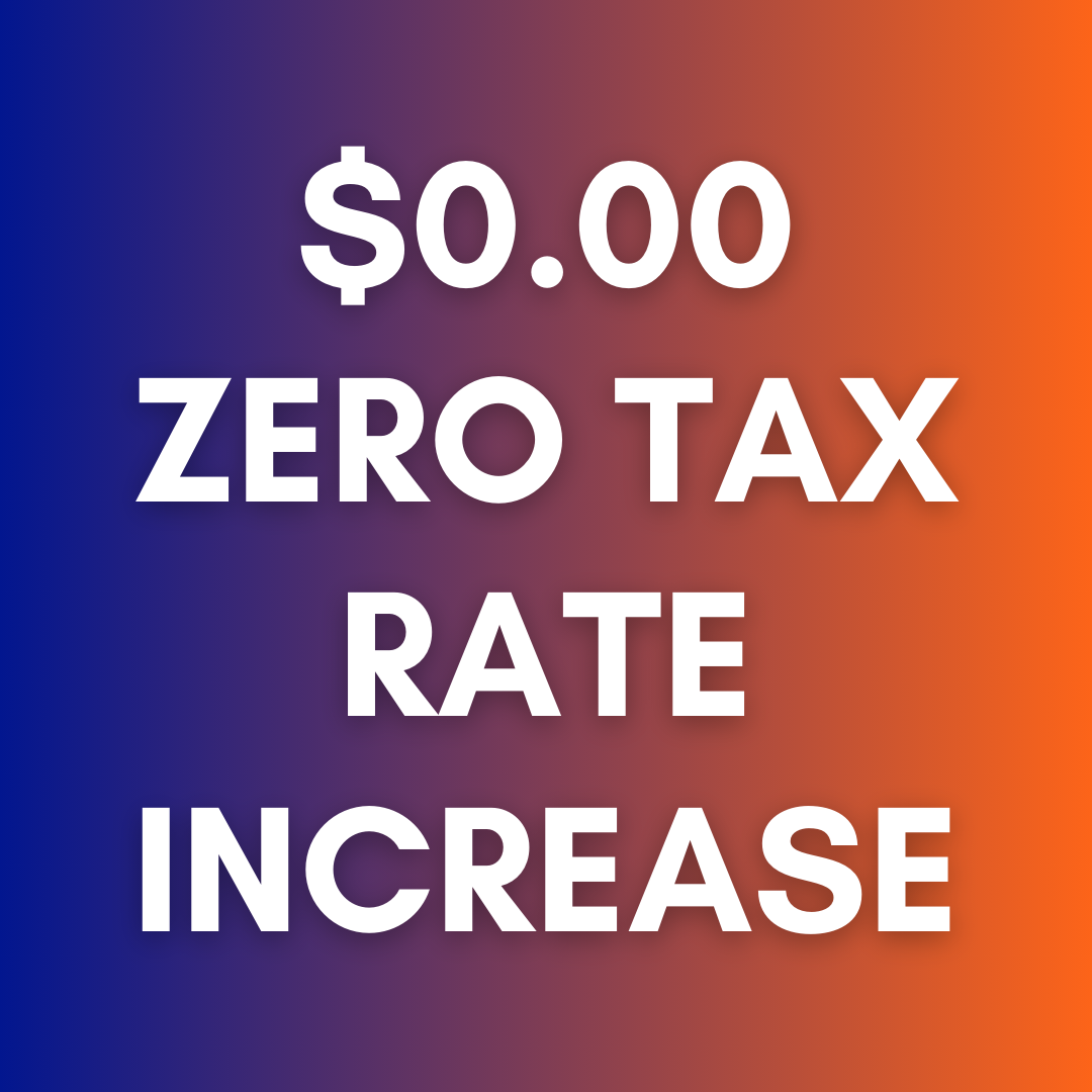 ZERO tax increase bond