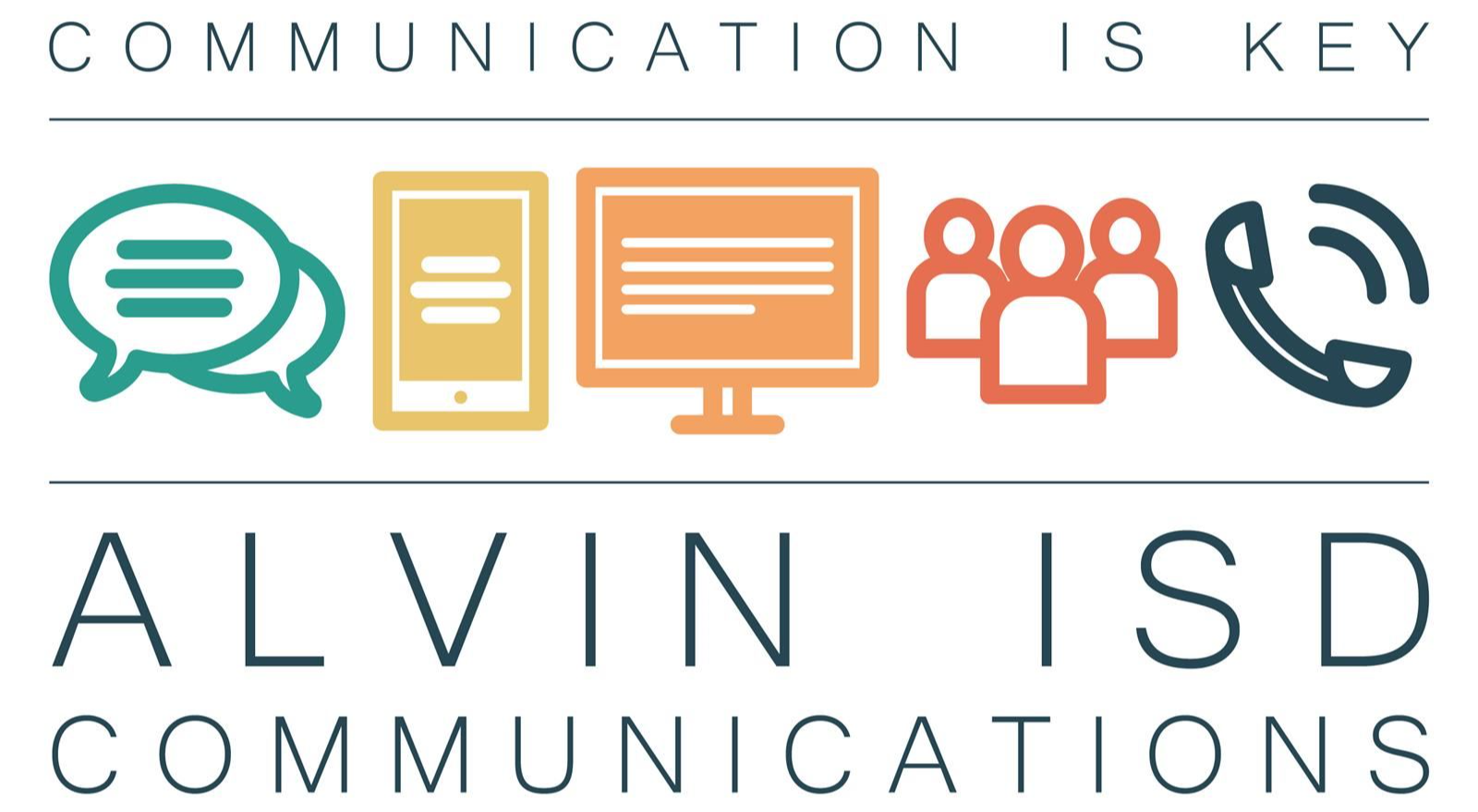 Alvin ISD Communications logo