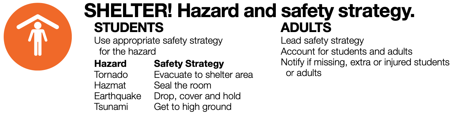 Shelter: Hazard and safety strategy