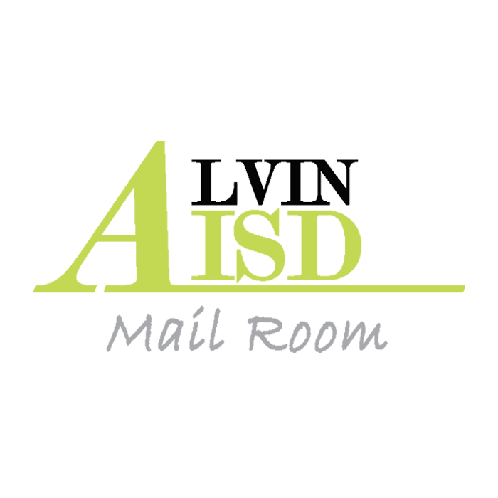 Alvin ISD Mail Room Logo