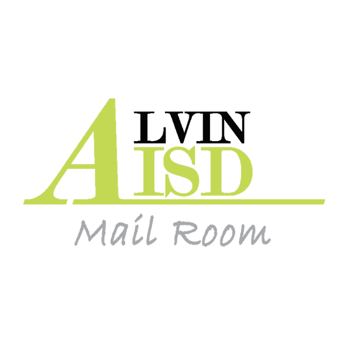 Alvin ISD Mail Room Logo