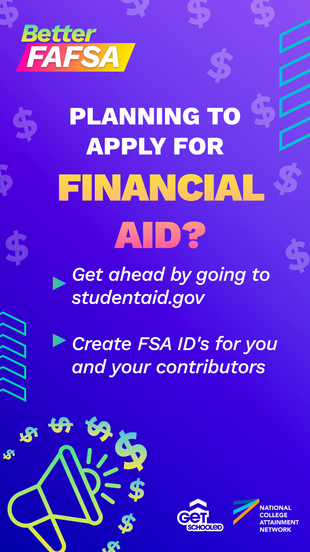 Financial Aid Get Ahead by Going to studentaid.gov