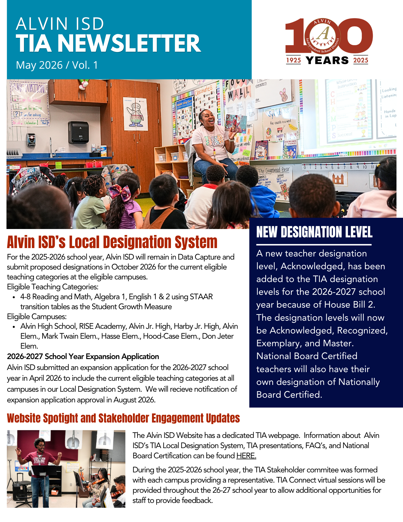 TIA Newsletter 1