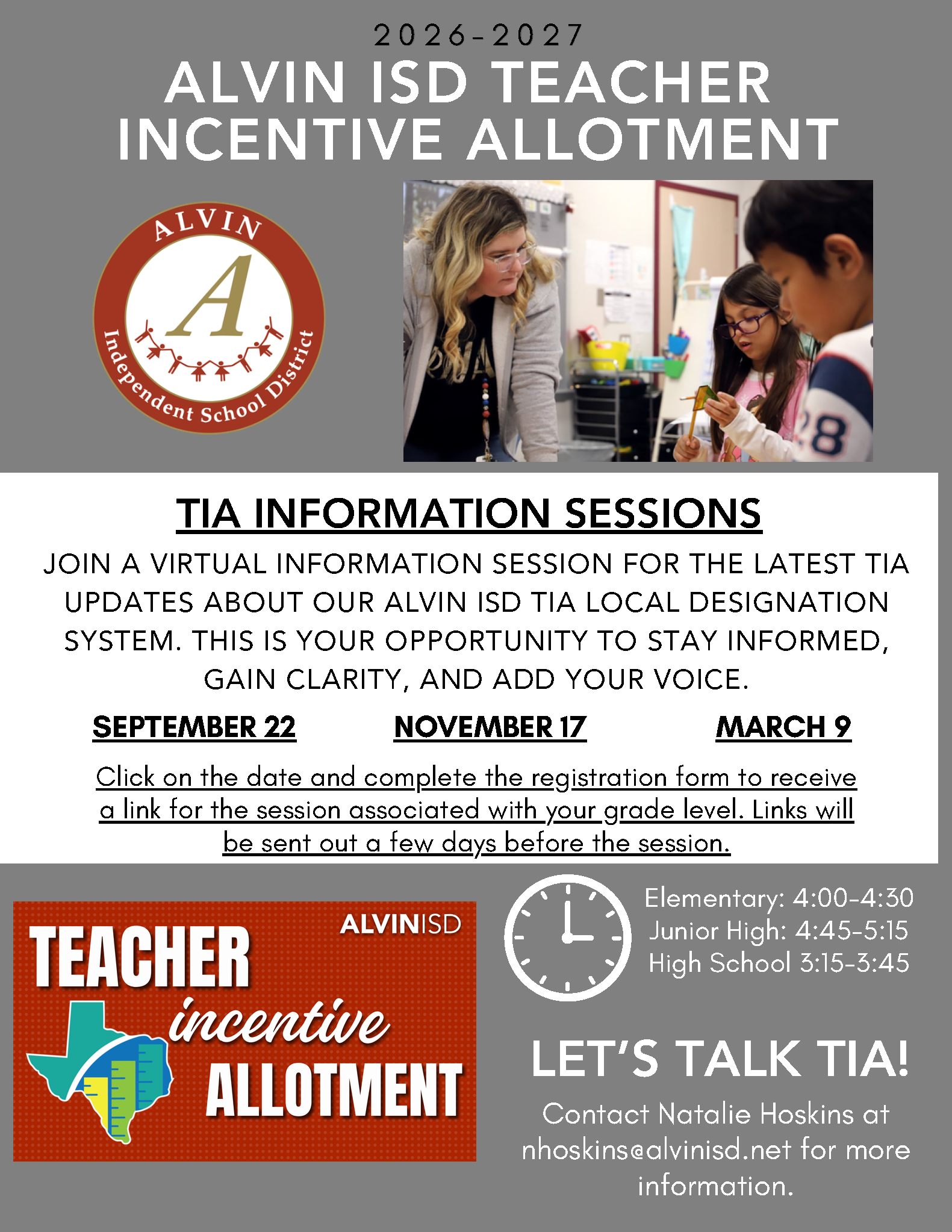 TIA Information Session Flyer, click button below to open full pdf